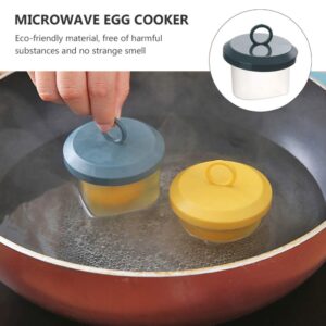 4Pcs Egg Cooker with Brush, Egg Poachers, Hard Boiled Egg Maker,Boiled Egg Cooker without Shell, BPA Free Non-Stick Egg Poacher, Fast Poaching Egg Cooker for Hard Boiled Eggs