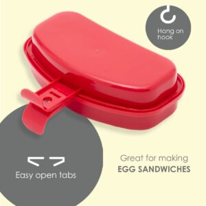 Home Basics Microwave Egg Cooker | 2 Inserts | Cook an Omelette or Individual Egg