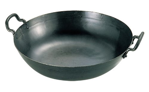 Yamada Iron Hammered Frying Pan, 13.0 inches (33 cm), Plate Thickness: 0.06 inches (1.6 mm)