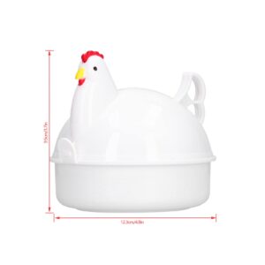 Egg Cooker, Chicken Shaped Heat Resistant Microwave Eggs Boiler, Freely Control the Tenderness of the Egg, for Home Kitchen