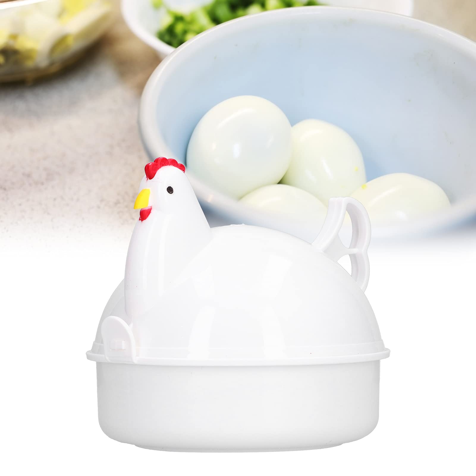 Egg Cooker, Chicken Shaped Heat Resistant Microwave Eggs Boiler, Freely Control the Tenderness of the Egg, for Home Kitchen