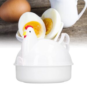 Egg Cooker, Chicken Shaped Heat Resistant Microwave Eggs Boiler, Freely Control the Tenderness of the Egg, for Home Kitchen