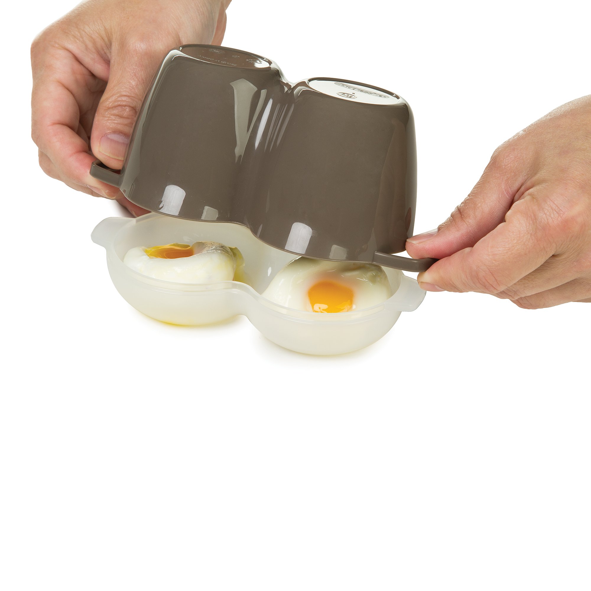Prep Solutions by Progressive Microwave Poach Perfect - Poach Perfect Eggs, No-Mess, Odor Free, BPA FREE, Dishwasher Safe