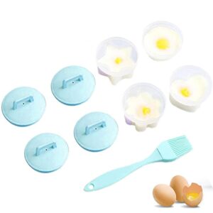 egg poacher - hard boiled eggs without the shell 5 pcs egg poacher for hard boiled eggs non-stick egg cooker