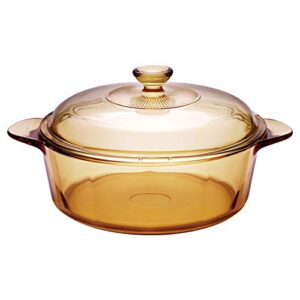 pearl metal visions cp-8721 tabletop pot, 9.4 inches (24 cm), heat resistant glass, microwave safe, oven safe, dishwasher safe, see inside