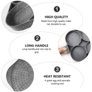 Hemoton 1pc Omelet Pan Egg Mould Pan Non Stick Pan Small Frying Pan Cast Iron Frying Pan Woks Stir-Fry Pans Non Stick Skillet Flat Frying Pan Cooking Tool Hamburger Fried Eggs Aluminum