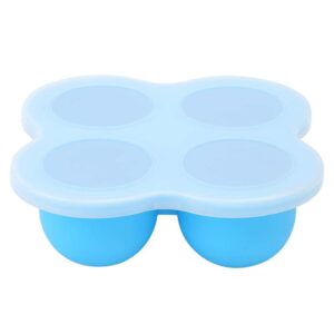 4 holes egg steamer food grade silicone no bpa egg steaming tray cooking tool for kitchen use heat resistant 450 blue