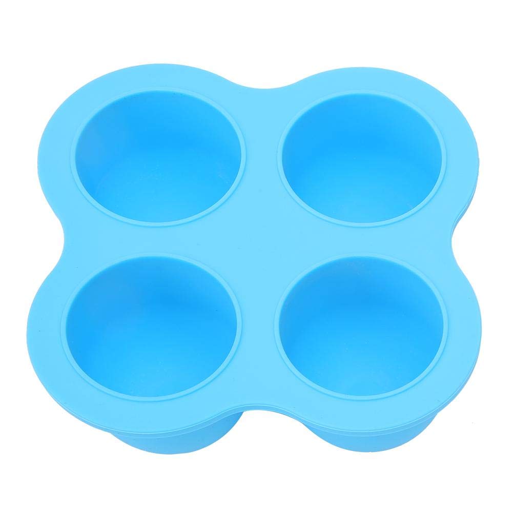 4 Holes Egg Steamer Food Grade Silicone no BPA Egg Steaming Tray Cooking Tool for Kitchen Use Heat Resistant 450 Blue