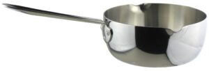 nagao towa yukihira pot, 7.1 inches (18 cm), aluminum clad triple layer steel, induction compatible, made in japan