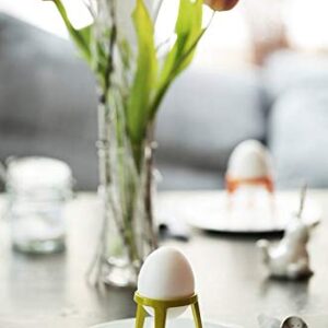 Brainstream Rocket Tripod Egg Cup Gift Set, 2-Piece, Silver