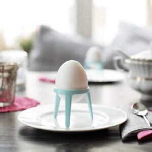 Brainstream Rocket Tripod Egg Cup Gift Set, 2-Piece, Silver