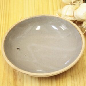 Yukimashima Deep Earthenware Pot, No. 6, For 1 Person (Approx. 7.5 inches (19 cm))