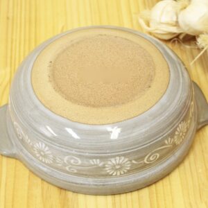 Yukimashima Deep Earthenware Pot, No. 6, For 1 Person (Approx. 7.5 inches (19 cm))