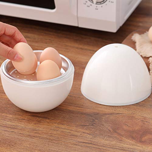 Microwave Steamer for 4 Eggs and Electric Egg Boiler Quick and Poacher,Egg Boiler, Egg Molds for Home Kitchen Utensils Kitchen Accessory