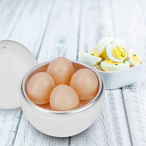 Microwave Steamer for 4 Eggs and Electric Egg Boiler Quick and Poacher,Egg Boiler, Egg Molds for Home Kitchen Utensils Kitchen Accessory