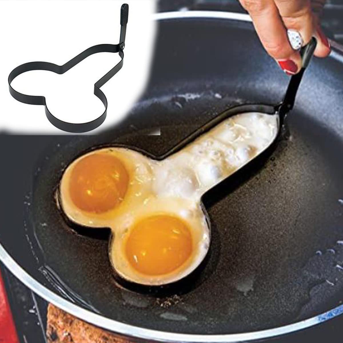 Funny Rooster Omelet Molds, Home Kitchen Spoof Omelet Fun Molds, Breakfast Omelet Molds, Egg Pancake Ring Cooking Tools, Diy Kitchen Accessories, Gadgets, Egg Fry Molds (??)