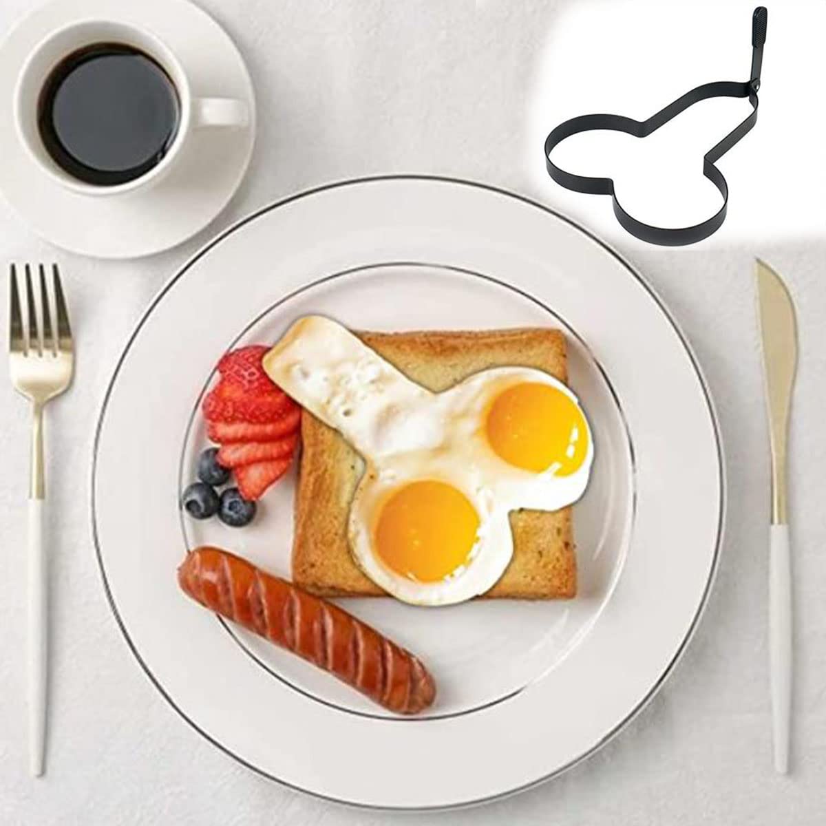 Funny Rooster Omelet Molds, Home Kitchen Spoof Omelet Fun Molds, Breakfast Omelet Molds, Egg Pancake Ring Cooking Tools, Diy Kitchen Accessories, Gadgets, Egg Fry Molds (??)