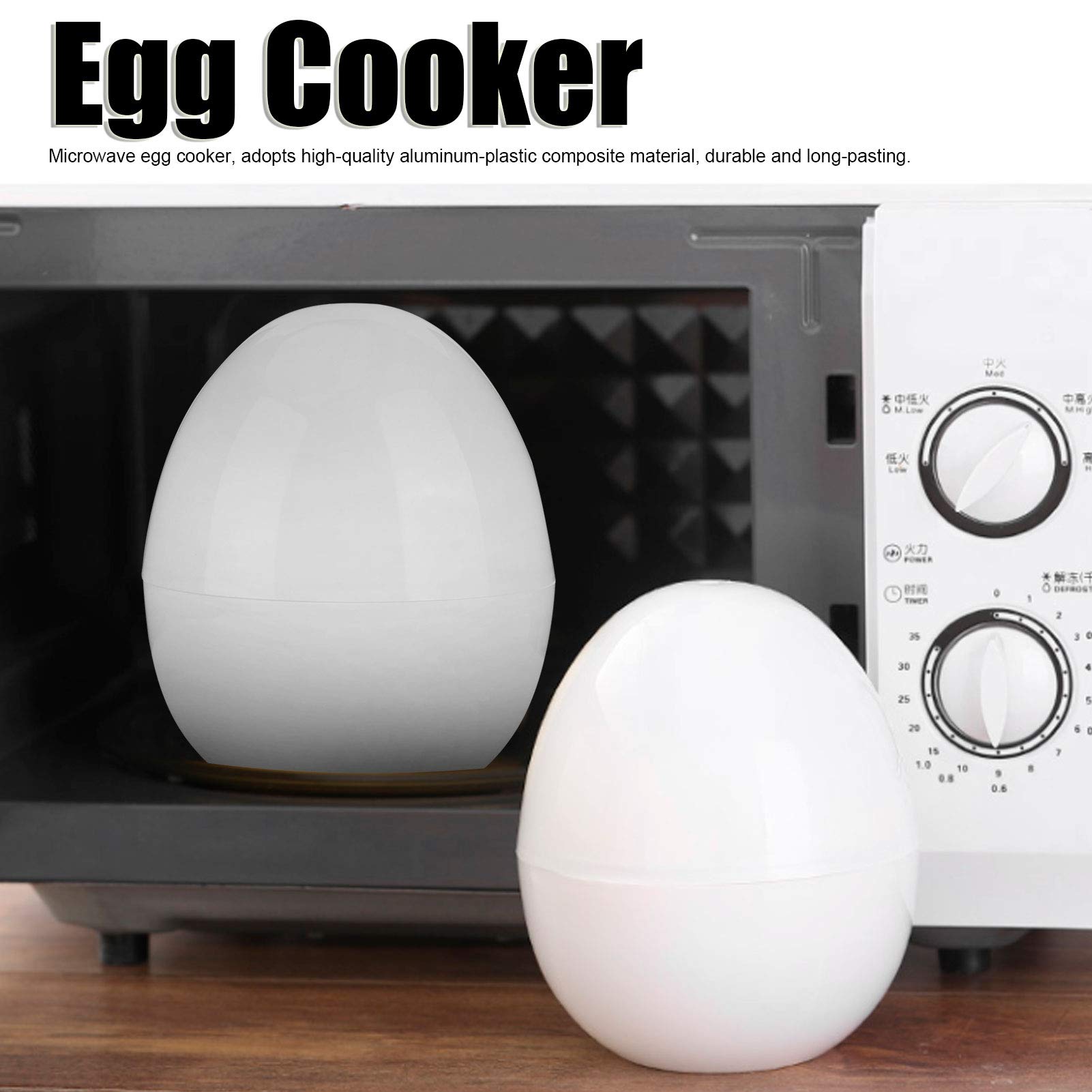 Egg Cooker, Microwave Egg Boiler, Oven Egg Cooker, 4 Eggs Multifunctional Egg Container Egg Steamer Kitchen Accessories