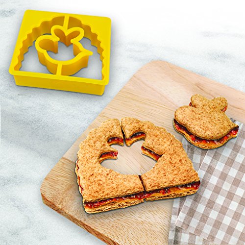 Tovolo Bee & Hive Sandwich Shaper, Kid-Friendly, Dishwasher Safe