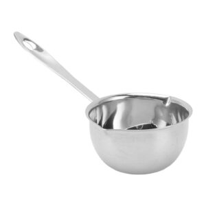 pilipane small induction milk pan for boiling milk, sauces, gravies, pasta - stainless steel mini pot with flat bottom, 150ml