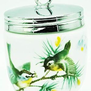 Birds by Royal Worcester, China Egg Coddler, King Size