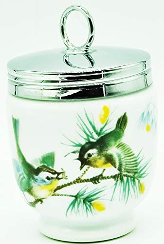 Birds by Royal Worcester, China Egg Coddler, King Size