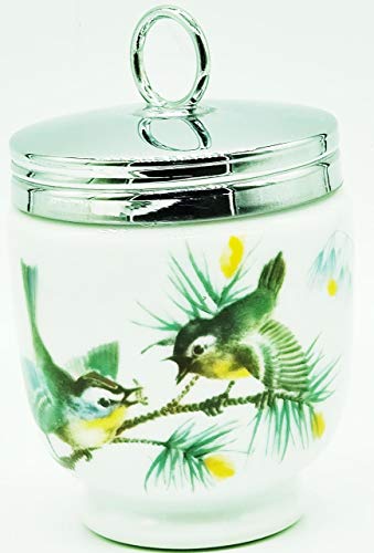 Birds by Royal Worcester, China Egg Coddler, King Size