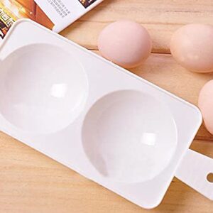 WOIWO 1 PCS Interesting Kitchen Breakfast Supplies Portable Egg Boiler DIY Mold Microwave Egg Steamer Can Cook 2 Eggs at A Time