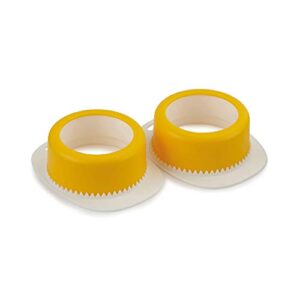 joseph joseph poach-pro egg poacher mess-free tool, 2-pack,yellow