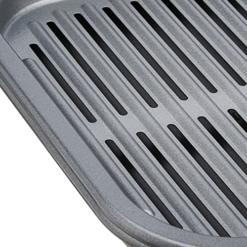 Instant Vortex Official Nonstick Grill Pan, 2-Piece, Gray