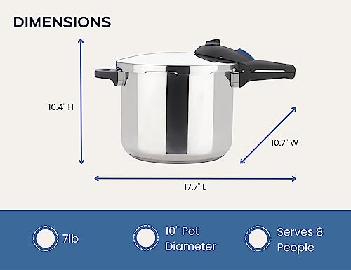 Zavor ZPot 10 Quart 15-PSI Pressure Cooker and Canner - Polished Stainless Steel (ZCWSP03)