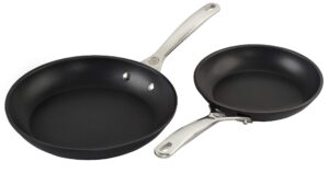 le creuset toughened nonstick pro cookware set, 2 pc. (9.5" & 11" fry pan)