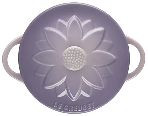 Le Creuset Stoneware Mini Round Cocotte with Flower Lid, 8oz., Provence