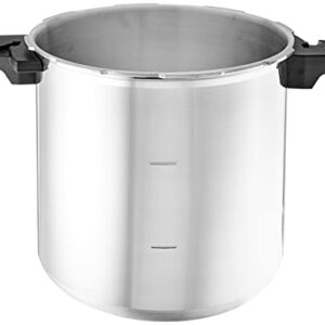 Mirro - 7114000221 Mirro 92122A Polished Aluminum 5 / 10 / 15-PSI Pressure Cooker / Canner Cookware, 22-Quart, Silver