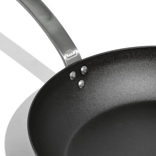 Made In Cookware - Seasoned 12" Blue Carbon Steel Frying Pan - (Like Cast Iron, but Better) - Professional Cookware - Crafted in Sweden - Induction Compatible