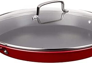 Cuisinart ASP-38CR 15-Inch Paella Pan With Lid, Red