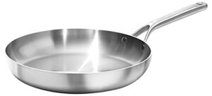 oxo mira tri-ply stainless steel, 12" frying pan skillet, induction, multi clad, dishwasher and metal utensil safe