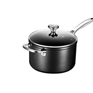 Le Creuset Toughened Nonstick PRO Saucepan With Glass Lid, 4 qt.