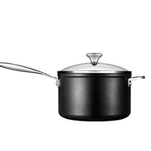 Le Creuset Toughened Nonstick PRO Saucepan With Glass Lid, 4 qt.