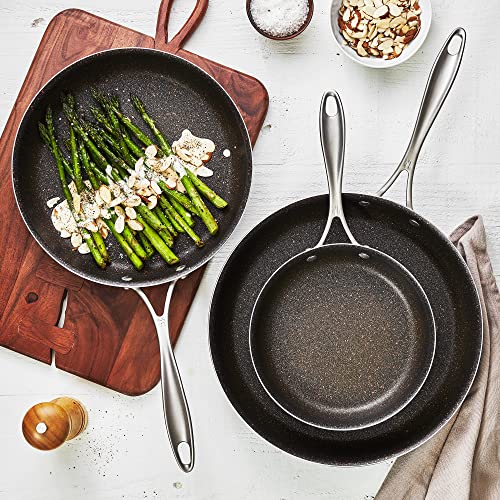 Henckels Capri Granitium 3D 3-pc Aluminum Nonstick Fry Pan Set