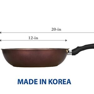 TECHEF - Art Pan 12" Wok/Stir-Fry Pan, Coated 5 times with Teflon Select Non-Stick Coating (PFOA Free) - 12 IN