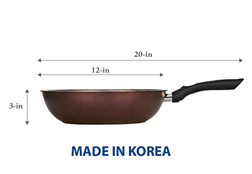 TECHEF - Art Pan 12" Wok/Stir-Fry Pan, Coated 5 times with Teflon Select Non-Stick Coating (PFOA Free) - 12 IN