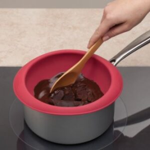 HIC Kitchen Rose Levy Beranbaum’s Baking Bowl Double Boiler, European-Grade Silicone, Red, 1.5-Quarts (6-Cups) Capacity