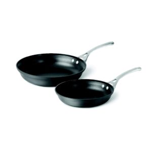 calphalon 2 piece contemporary frying pan set, nonstick, black