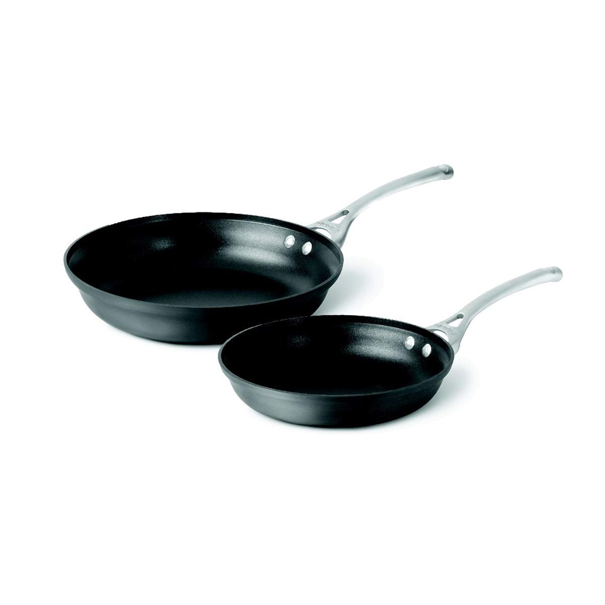 Calphalon 2 Piece Contemporary Frying Pan Set, Nonstick, Black