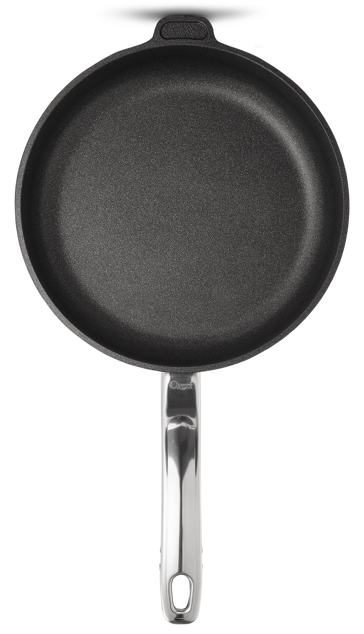 Ozeri 100% Made in Germany and Free of GenX, PFBS, Bisphenols, APEO, PFOS, PFOA, NMP & NEP Professional Series Hand Cast Ceramic Earth Fry Pan, 10-Inch, Black