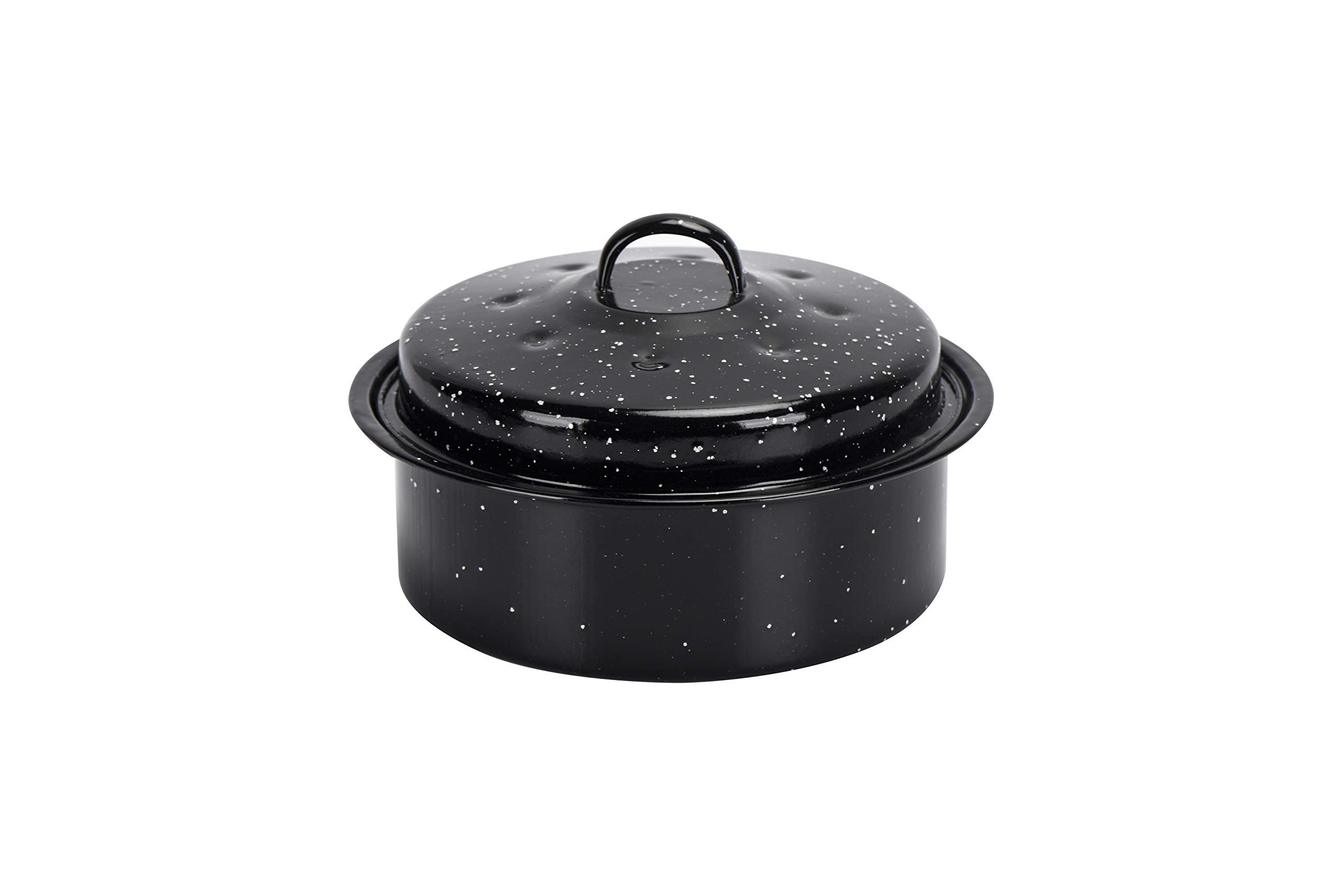 ENAMORY 3-QT Black Covered Round Roaster Pan