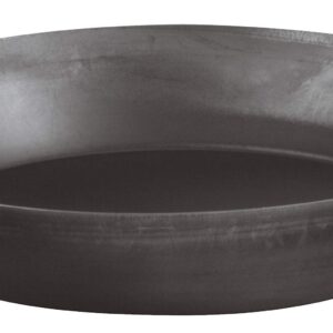 BelleVie Black Carbon Steel 16-Gauge Paella Pan, Dia. 15 3/4" x H 3""