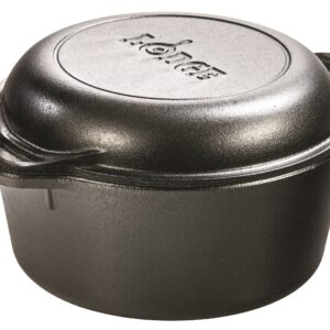 Lodge Cast Iron Serving Pot and Silicone Assist Handle Holder Bundle