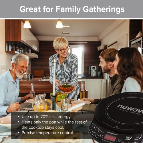 Nuwave PIC Flex Compact, Portable, Powerful Induction Cooktop With 9-inch Duralon Healthy Ceramic Non-Stick Fry Pan